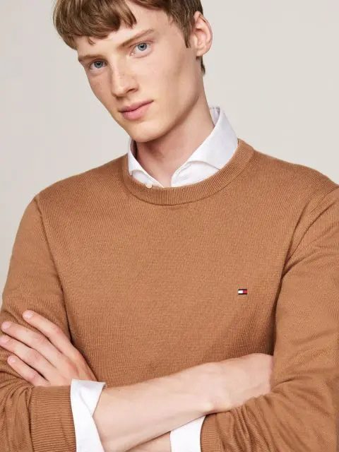 TOMMY HILFIGER Πουλόβερ κασμίρ με λαιμόκοψη